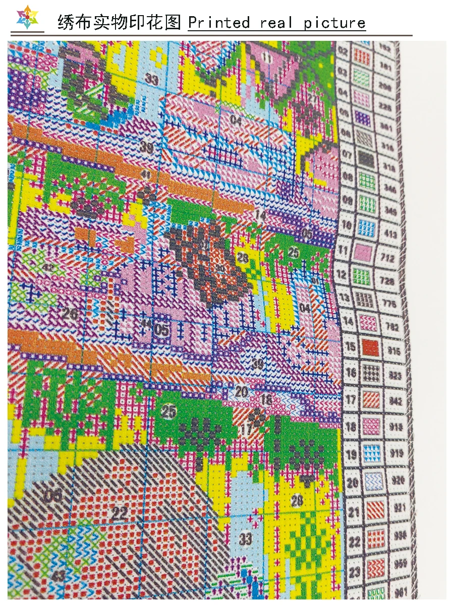 Qizui Girl Cross Stitch Craft Painting DIY Embroidery Set 11CT 9CT Printed Cloth Handmade Material Pack Cotton Threads cross stitch kit