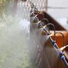 Free Bending Yellow Copper Mist Nozzle 8mm Straight Push Lock Joint Garden Watering Humidification Sprayer 6