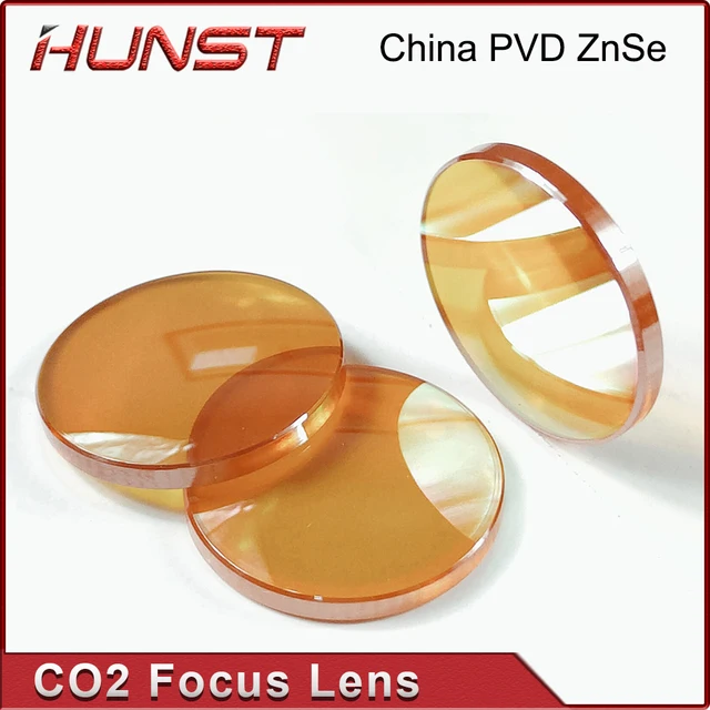 HUNST China Co2 PVD ZnSe Focus Lens Dia 12mm 18mm 19.05mm 20mm FL 38.1 50.8 63.5 76.2 101.6mm For Laser Engraving Cutting Machin 2