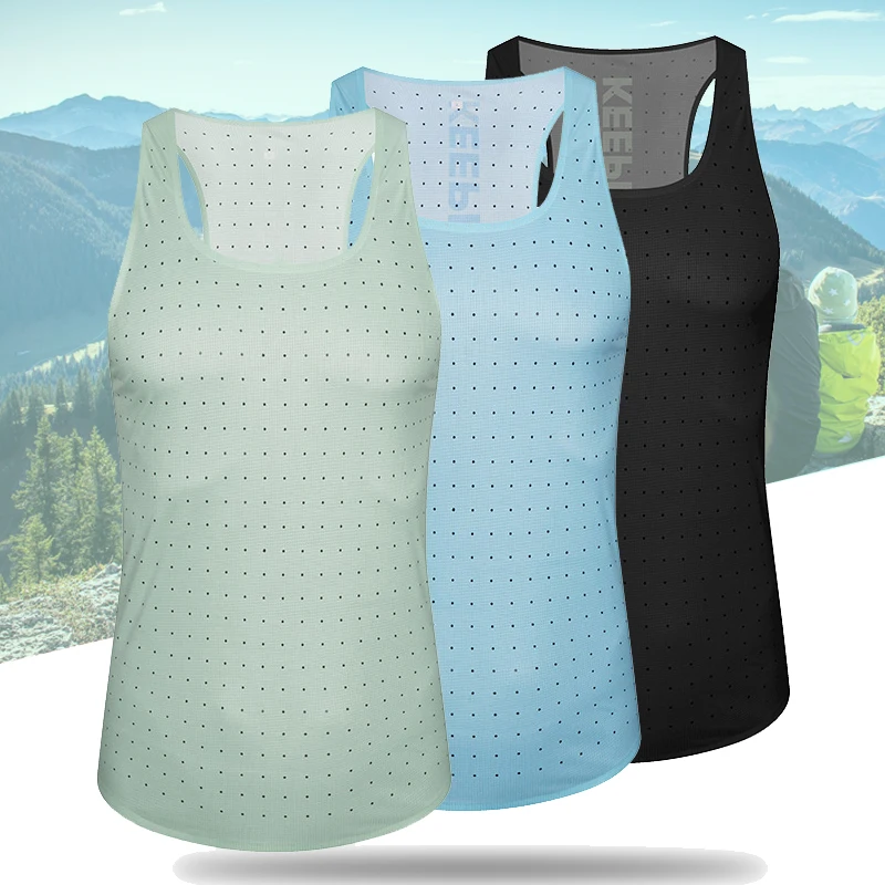 80g Ultra Light Running Vest Men Sports Fitness Tops Marathon Track and