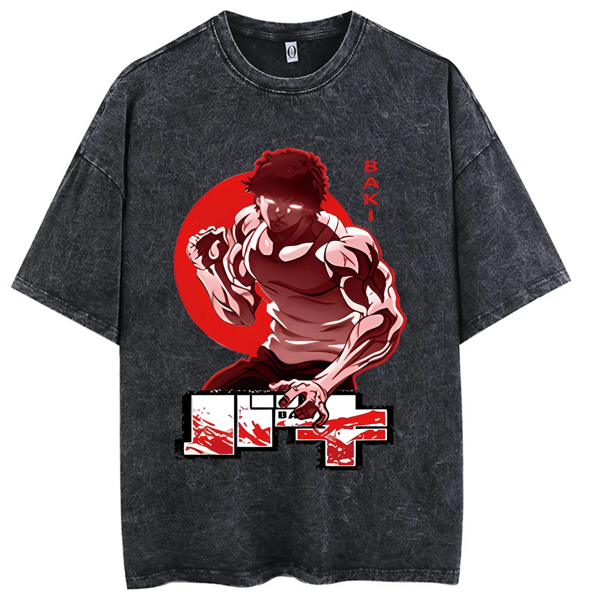 The Grappler Gym Anime Men Plus Size Cotton Summer Short Sleeve Tshirt Harajuku Top Tees Clothing t shirt cotton t shirt