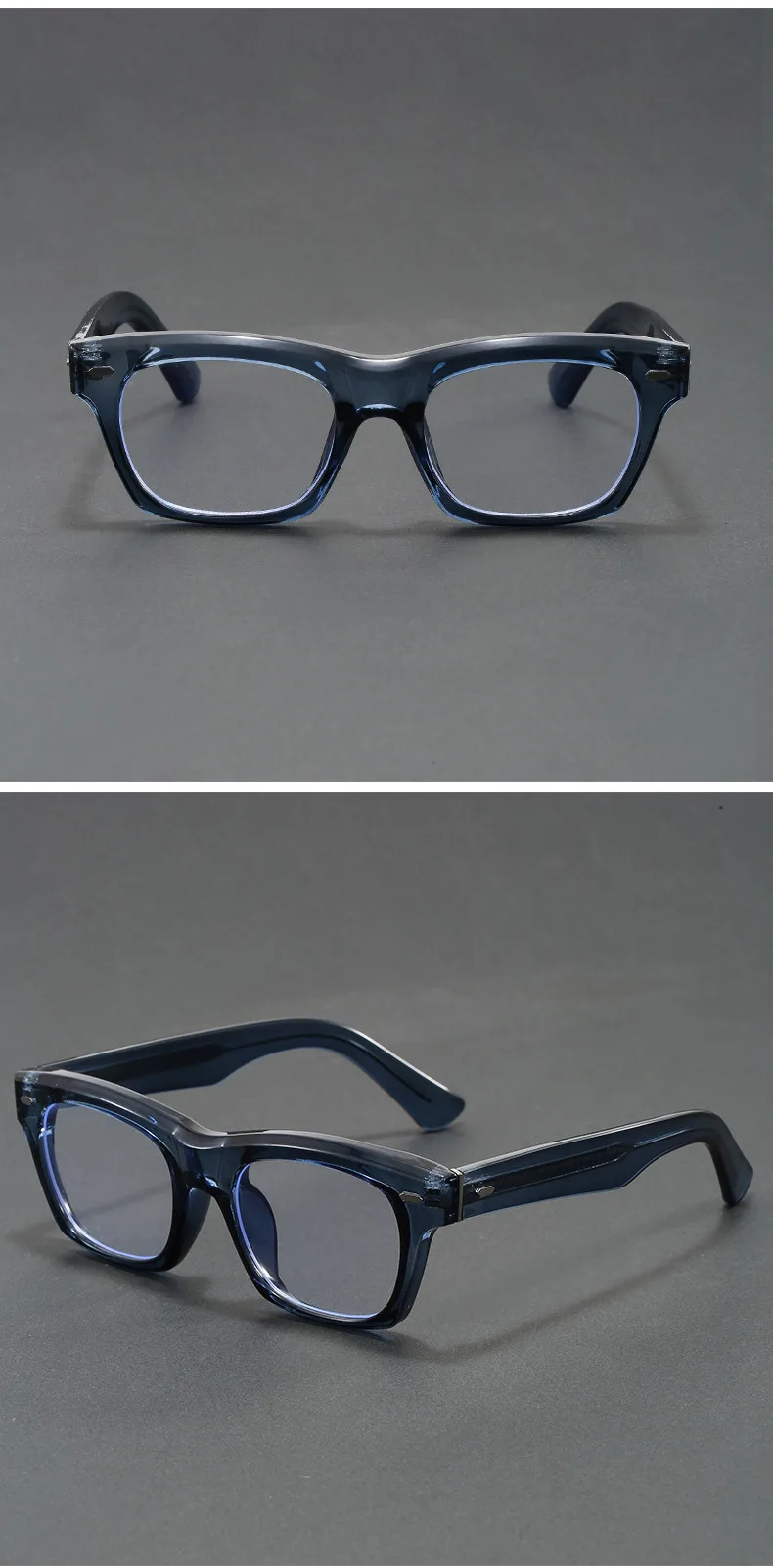 BLMUSA (XL) Trendy Quadratische Myopie Rezept Computer Brille Männer Polarisierte Sonnenbrille Photochrome Progressive Optische Brillen – Detail 10