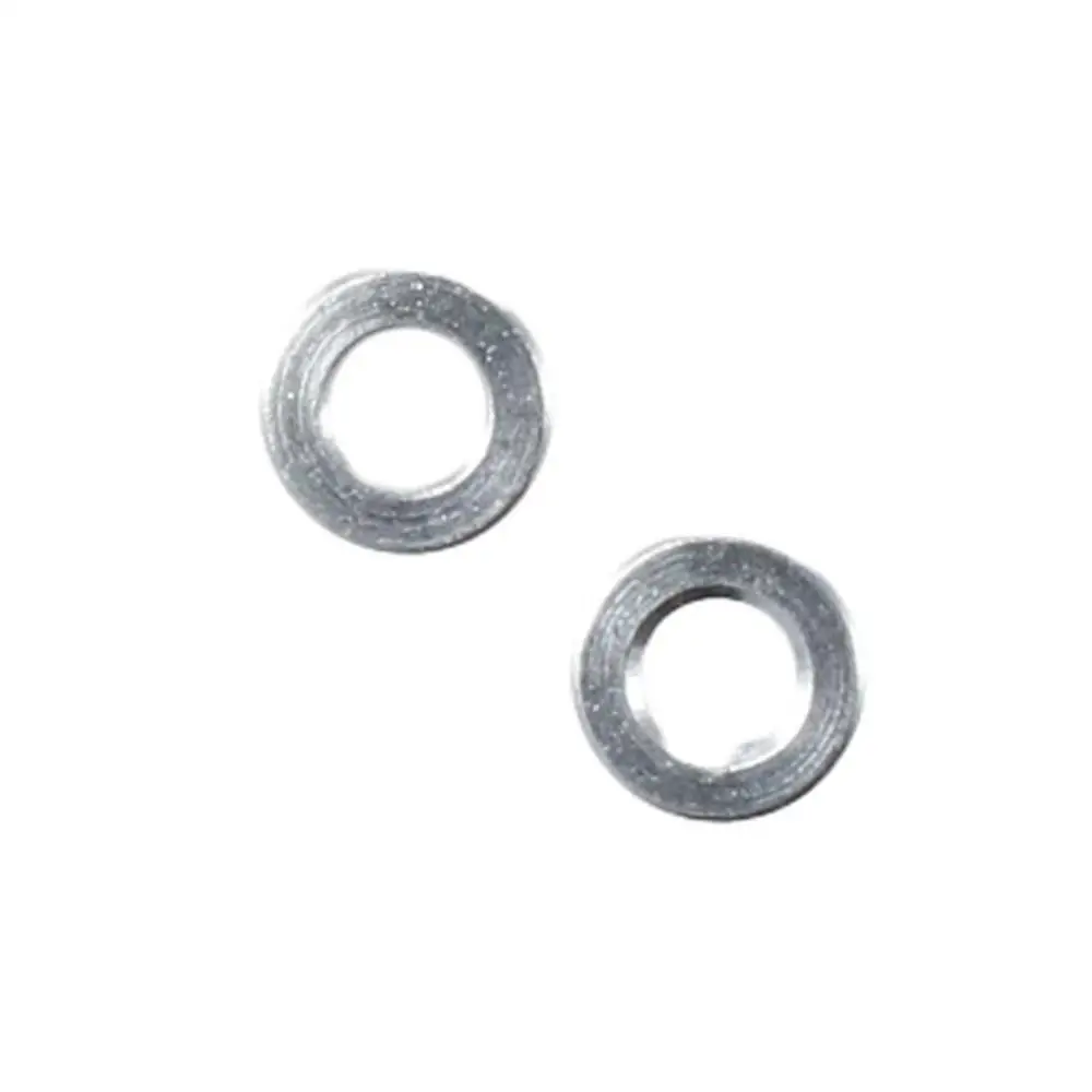 Description Picture 2 of item8Pcs Aluminium Alloy Shock Absorber Spacer Silver Tone d2.6xD5x2 Grommet Spacer Pads Damper Spacer Washer for RC Model Car