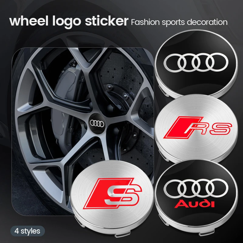 

4 шт., декоративные наклейки для AUDI S, RS, A3, A4, A1