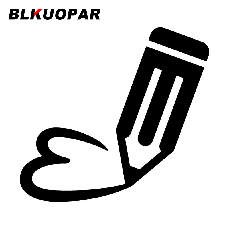 

Автомобильные наклейки BLKUOPAR с рисунком в форме любовного сердца, креативные аниме наклейки, забавные индивидуальные наклейки на багажник, ноутбук, автомобильные ярлыки, украшение