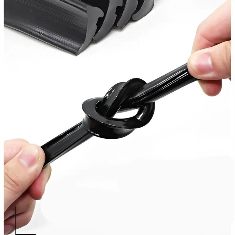 1M Window Glass PVC Transparent fixed Seal Dustproof Sound insulation Bathroom door Weatherstrip Home Hardware Sealing strip window seal strip