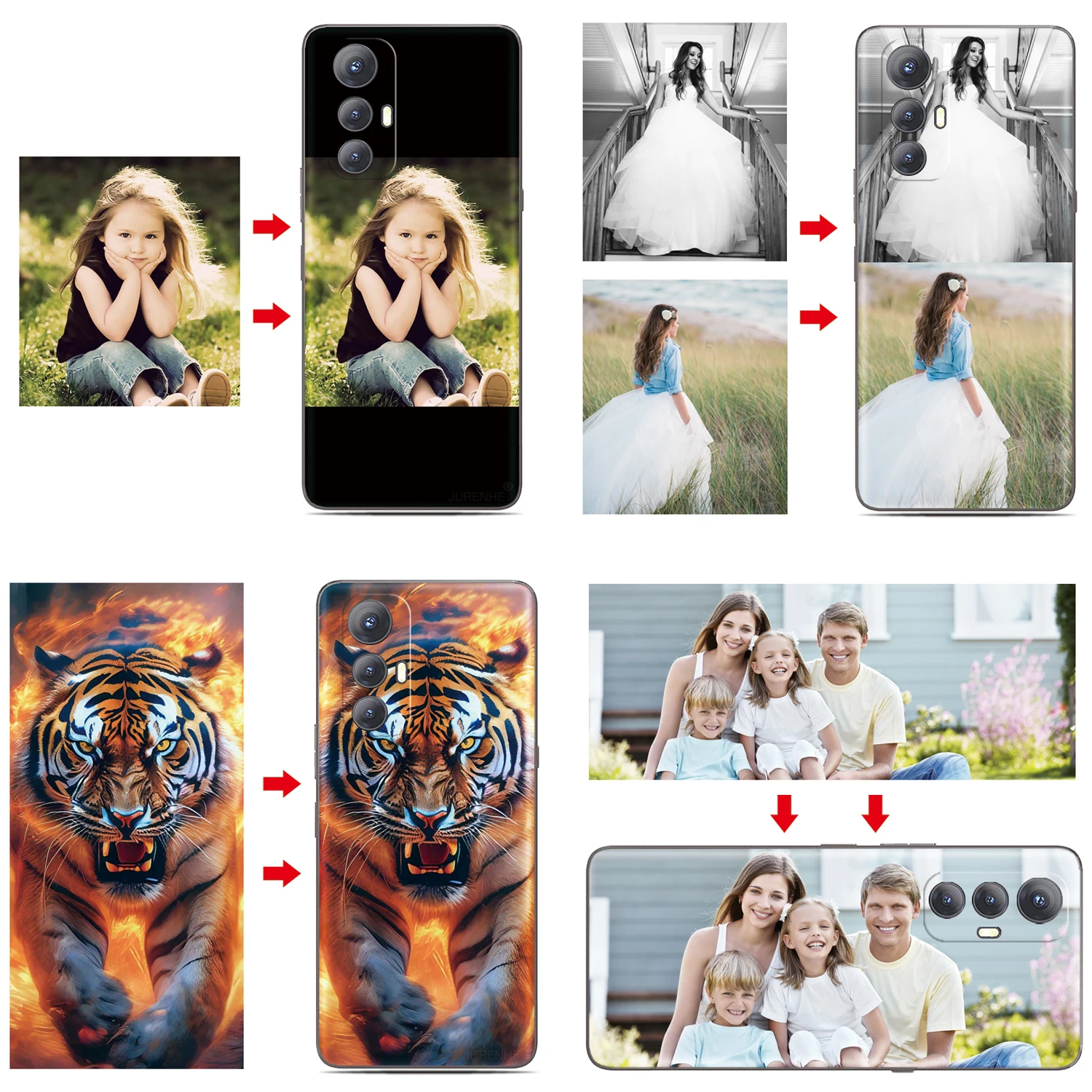 Personalized Photo Phone Case - Customizable Back Cover