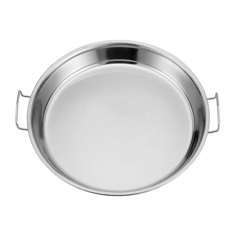 Stainless Steel Pan Cold Noodle Making Tools Steamed Rice Tray Cake Dish for Home Kitchen wedding serving tray with plate dishes