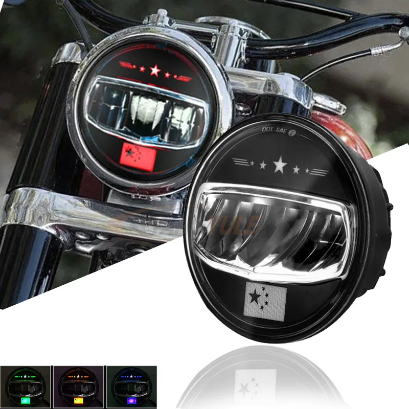 

2022 Newest 5.75 inch Motorcycle Led Headlight Moto Light 200w 6000K DRL turn signal Waterproof Led Moto Headlamp for Harley 1pc