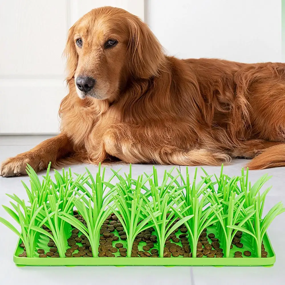 Pets slow feeder Silicone Grass - PeticaDeals