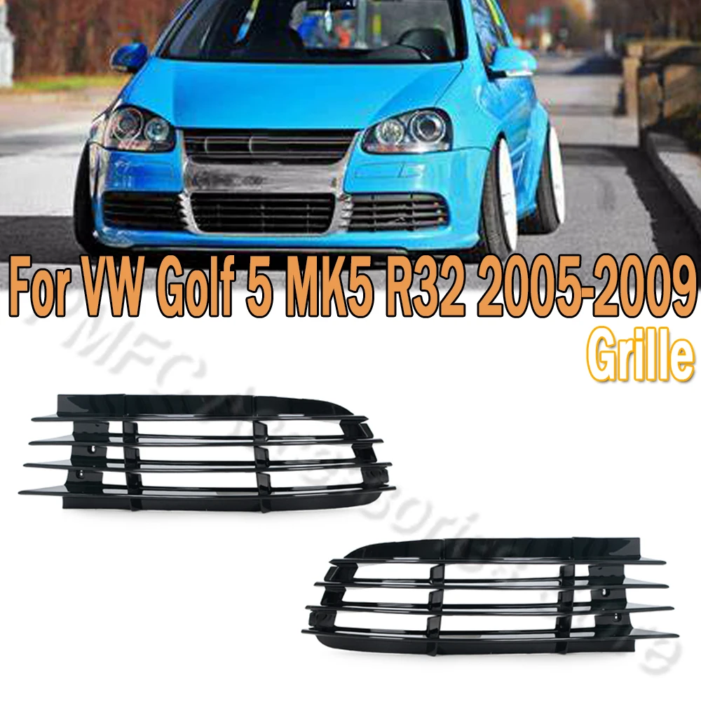 Für Auto Links Rechts Vorne Stoßstange Grille Nebel Lampe Abdeckung Rahmen  Für VW Golf 5 MK5 R32 2005 2006-2009 auto zubehör Körper Teile - AliExpress