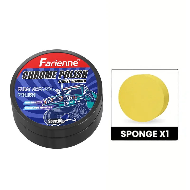 50g General Motors Chrome repair paste for chrome repair of door handles and window frames, auto polishing oxide paste 6