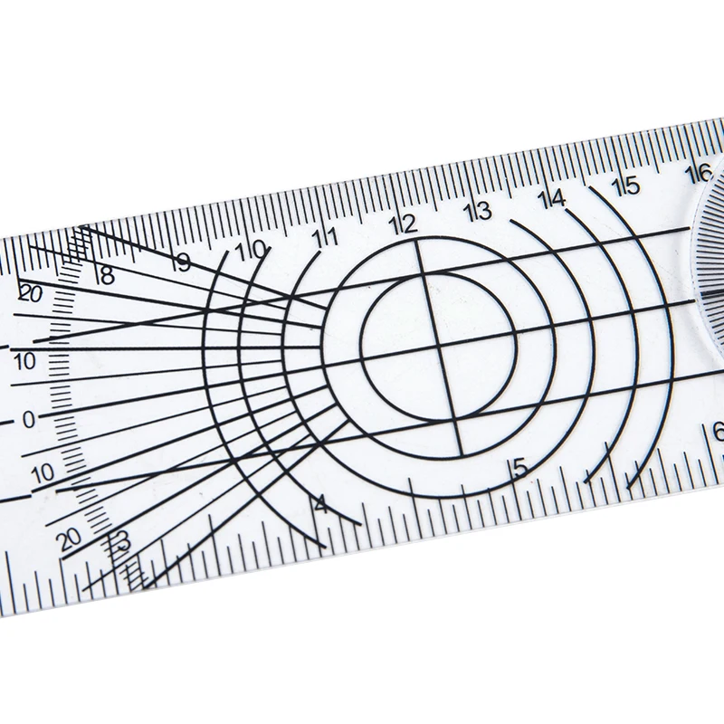 0-140mm 360 Degree Goniometer Angle Medical Spinal Angle Ruler Angle Inclinometer Ruler Protractor Angle Finder Measuring Tool 5