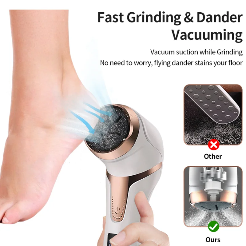 Electric Pedicure Sander Tools Foot Care File Heels Remove Hard Cracked Dead Skin Callus Remover LCD Feet Clean Care Machine electric foot grinder electric foot file electric foot callus remover