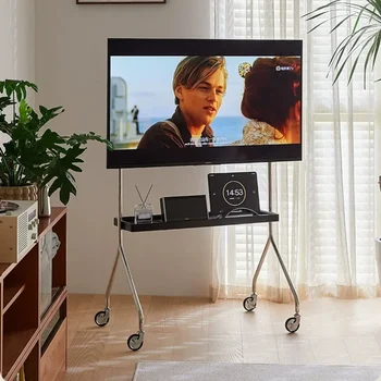 Middle Aged Furniture,TV Floor Stand,living Room,bedroom,stainless Steel Art,mobile,moderns,simple Hanging Rack,household Use