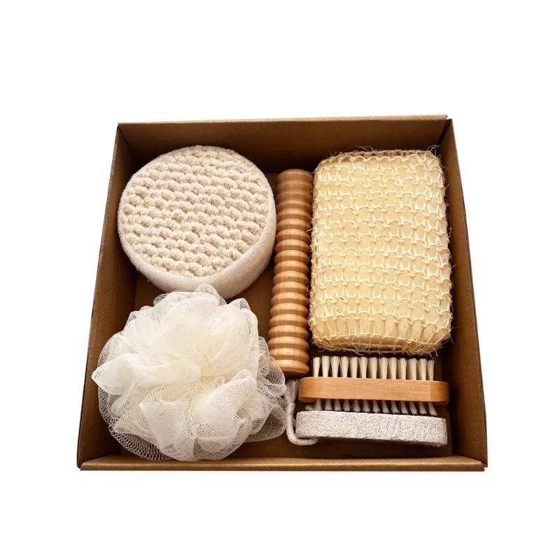 Bath Set, Woolen Cloth, Bath Towel, Bath Brush, Foot Grinding, Holiday Gift Box, Suitable for Giving Gifts To Friends Relatives