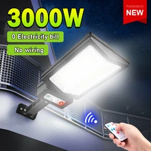 

New Generation 3000W Powerful Solar Lamp Outdoor Solar Street Lights Waterproof Motion Sensor Security Lighting for Garden Patio