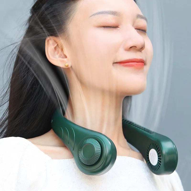 PortableElectricFANUSBRechargeableNeckFanMiniVentiladorCooling