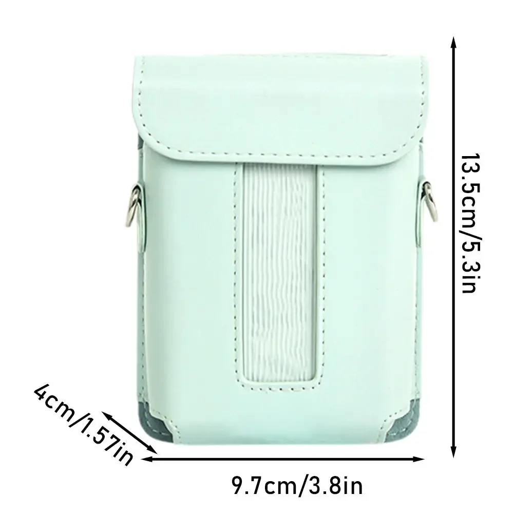 PU Leather Camera Bag Printer Carrying Case Retro Shockproof Storage Bag Dustproof Anti Drop for Fujifilm Instax Mini Link 3