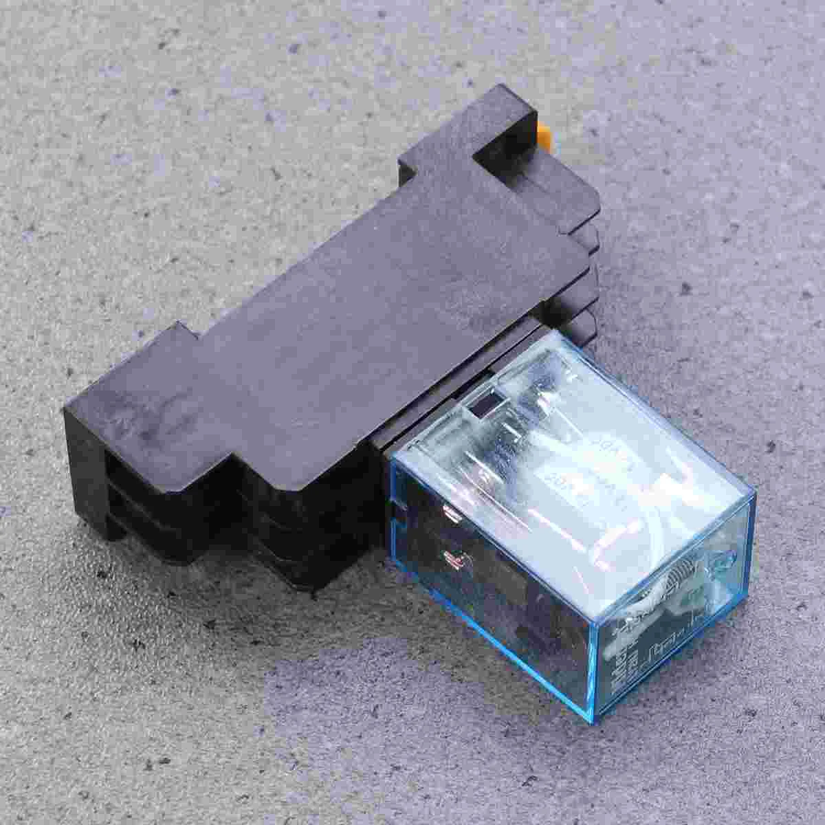 

DC 12V 8 Pin Small Auxiliary Relay Kit Adjust Automatically With Base For Professional Use