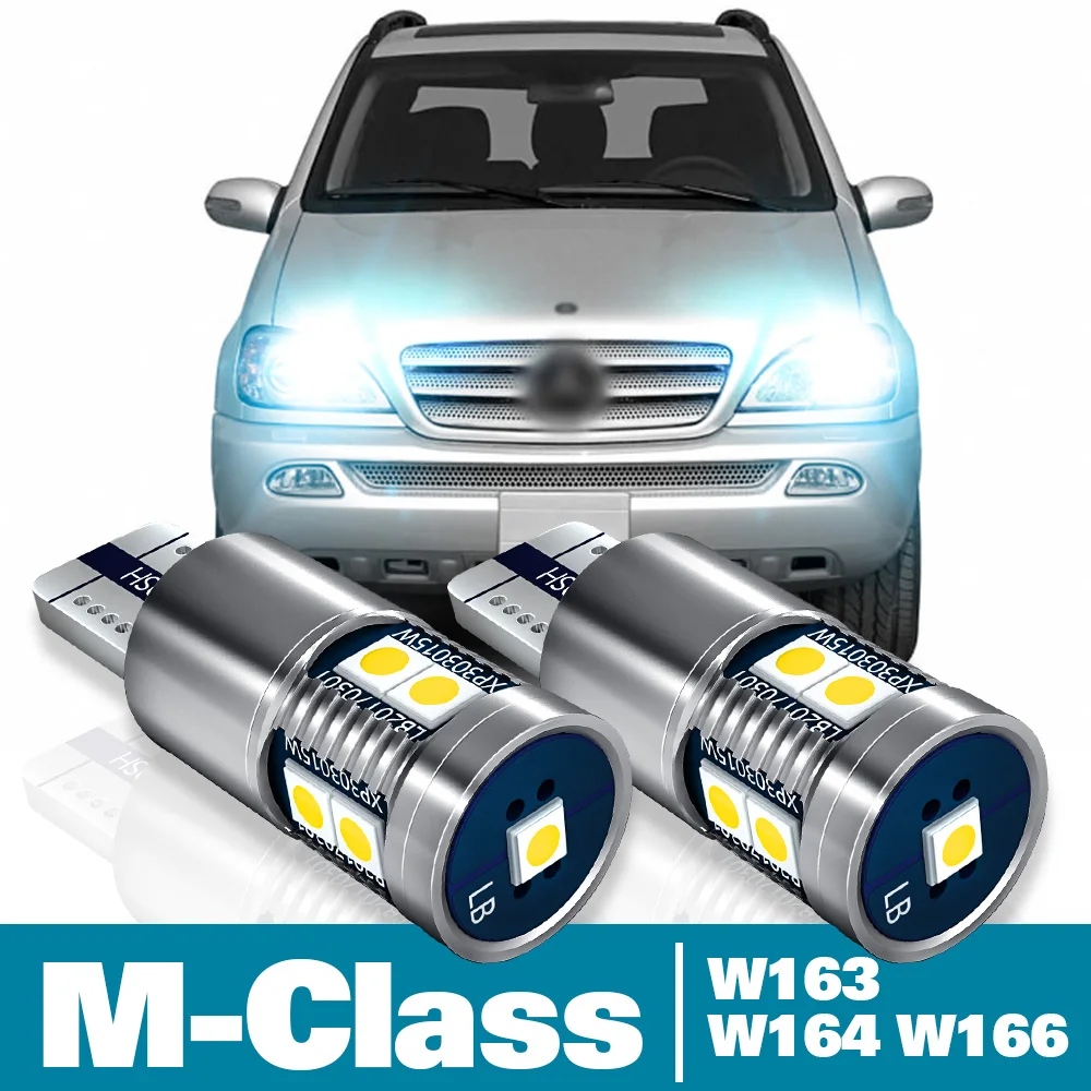 2x LED Parking Light For Mercedes Benz M Class W163 W164 W166 Accessories  1998-2015 2008 2009 2010 2011 2012 2013 Clearance Lamp