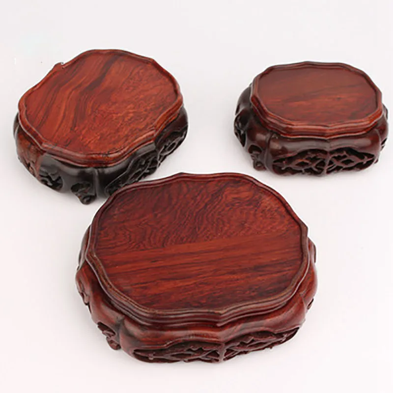 Redwood Carvings for Handicrafts, Stone, Agate, Jade Ware, Teapot Base, Ornaments, Lucky Ornaments