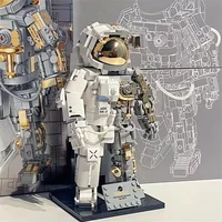 Technical Creative Space Aerospace Figures Building Block Spaceman MOC Model Assemble Space Astronaut Bricks Toys For Kids Gifts 5