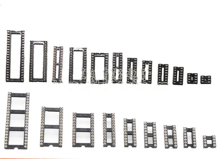 IC 소켓 8 핀 딥 IC 소켓, 8 핀, 14 핀, 16 핀, 18 핀, 20 핀, 24 핀, 28 핀, 32 핀, 40 핀 어댑터, 솔더 타입, 원형 8 P 2.54mm, 10 개