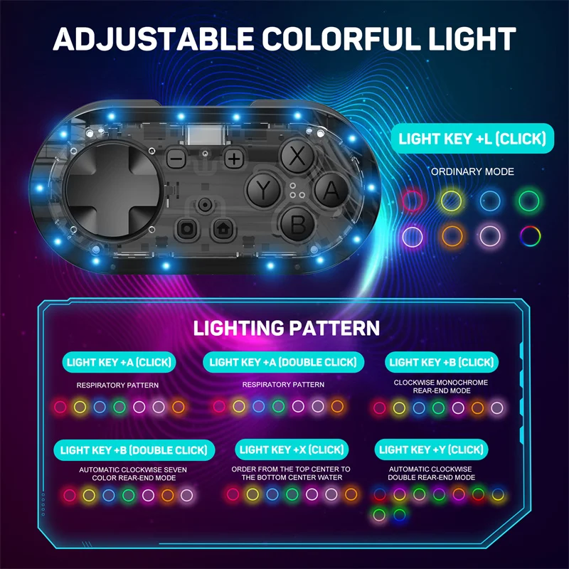Bluetooth LinYuvo-KS54のミニコントローラー,Nintendo Switch用