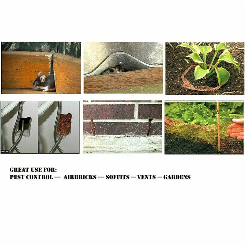 Description Picture 5 of item3/6M Copper Mesh Knitted Woven Filter Soffit Mesh Rat Rodent Slug Snail Control Net Garden Plant Protection Shielding Network