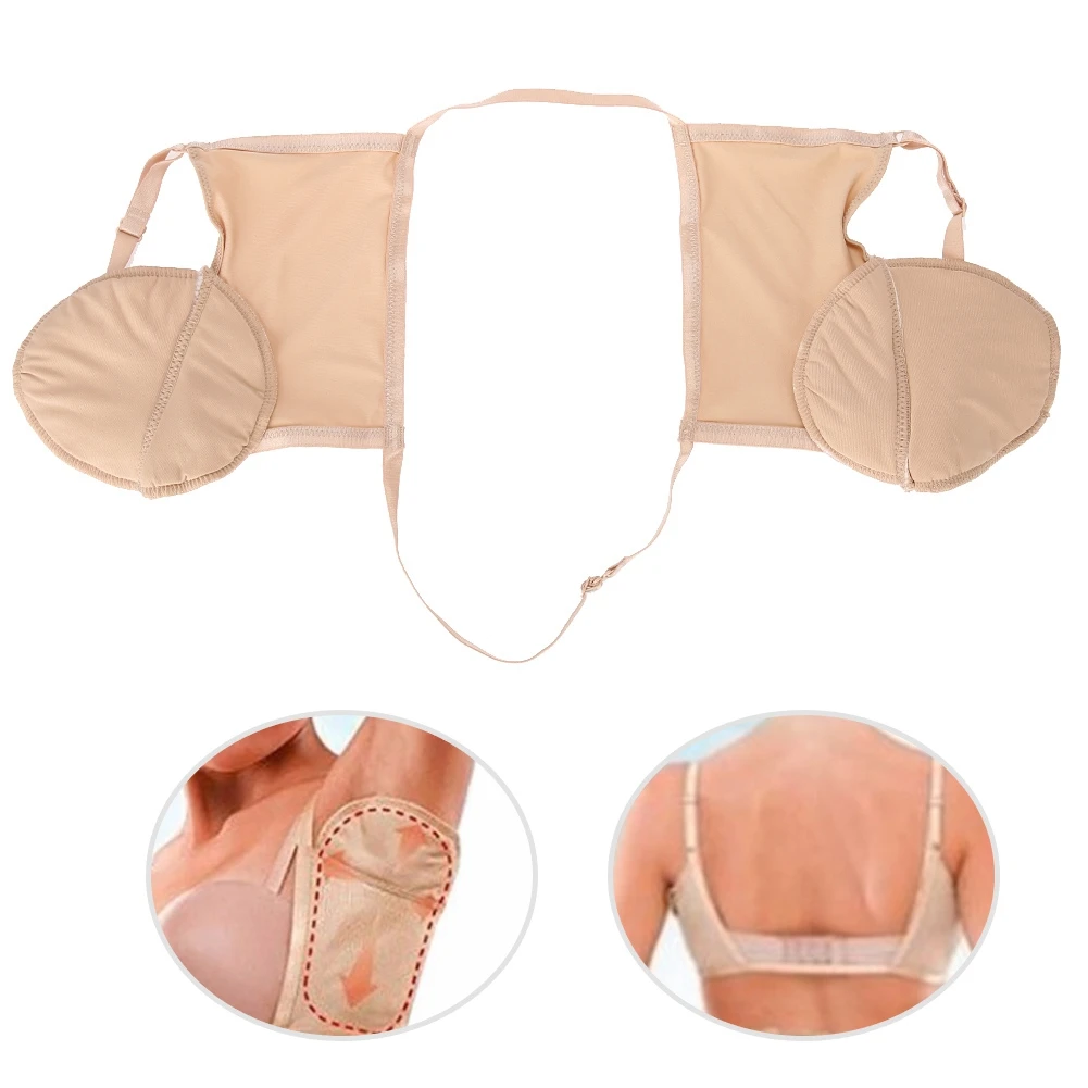 Reusable Cotton Armpit Sweat Guard Bra Underarm Sweat Absorbent Pads Skin Tone Sweat Guard Bra Underarm Sweat Guard Underarm Pad 5