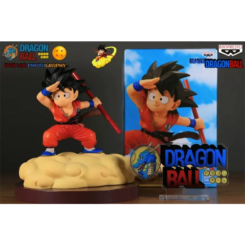 Bandai Original Banpresto Dragon Ball Figure Son Goku Flying