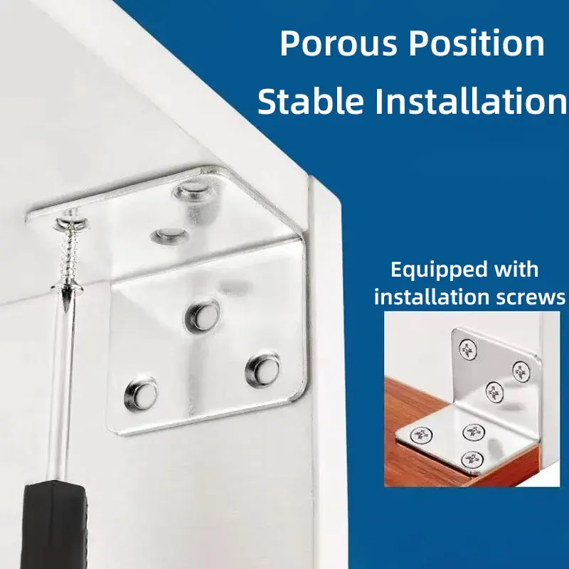 10/20PCS L-Shaped Corner Code 90&deg; Laminated Furniture Plate Hardware Right Angle Bracket Cabinets Small Connectors