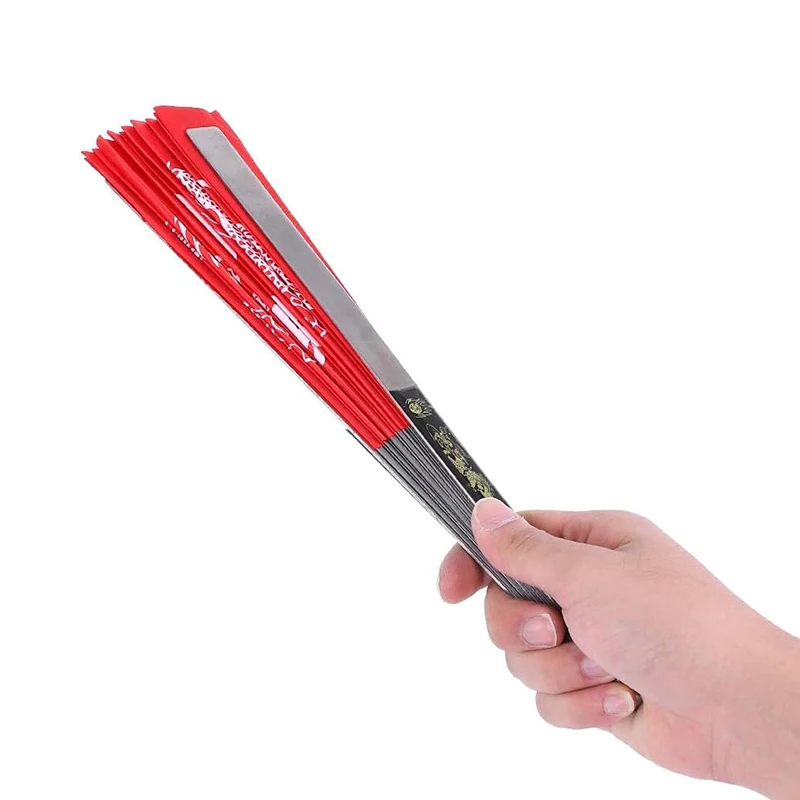Tai Chi Fan Chinese Kung Fu Tai Chi Fan Martial Arts Dance Folding Fan Stainless Steel Written Kung Fu Chinese Style