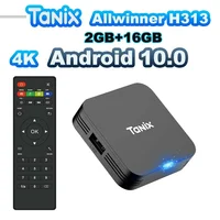 Tanix TX1 Android 10 TV Box 2.4G WIFI 4K HDR 3D 8 ГБ 16 ГБ Allwinner H313 Четырехъядерный глобальный медиаплеер DC 5 В/2 А