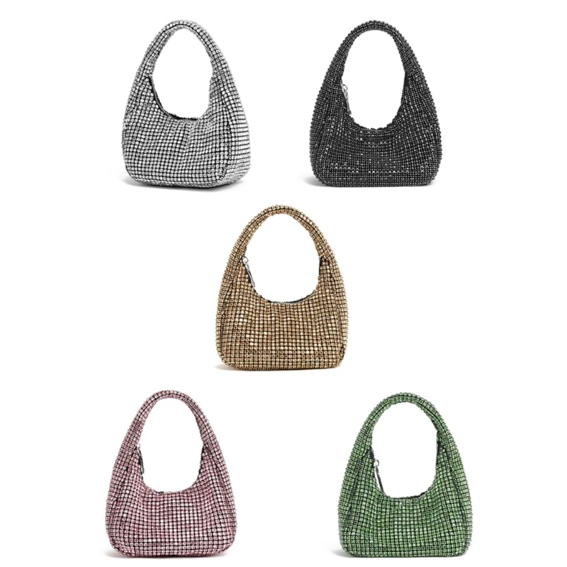 

Женский вечерний кошелек-клатч со стразами, сумка под мышками, свадебный кошелек