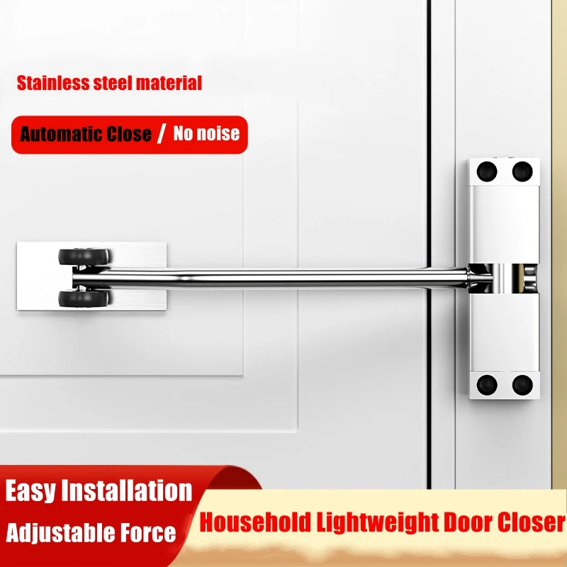 20-40กก.ประตูล็อค180องศาอัตโนมัติทนทานเฟอร์นิเจอร์ประตูสแตนเลสฮาร์ดแวร์ปรับพื้นผิวประตู 1