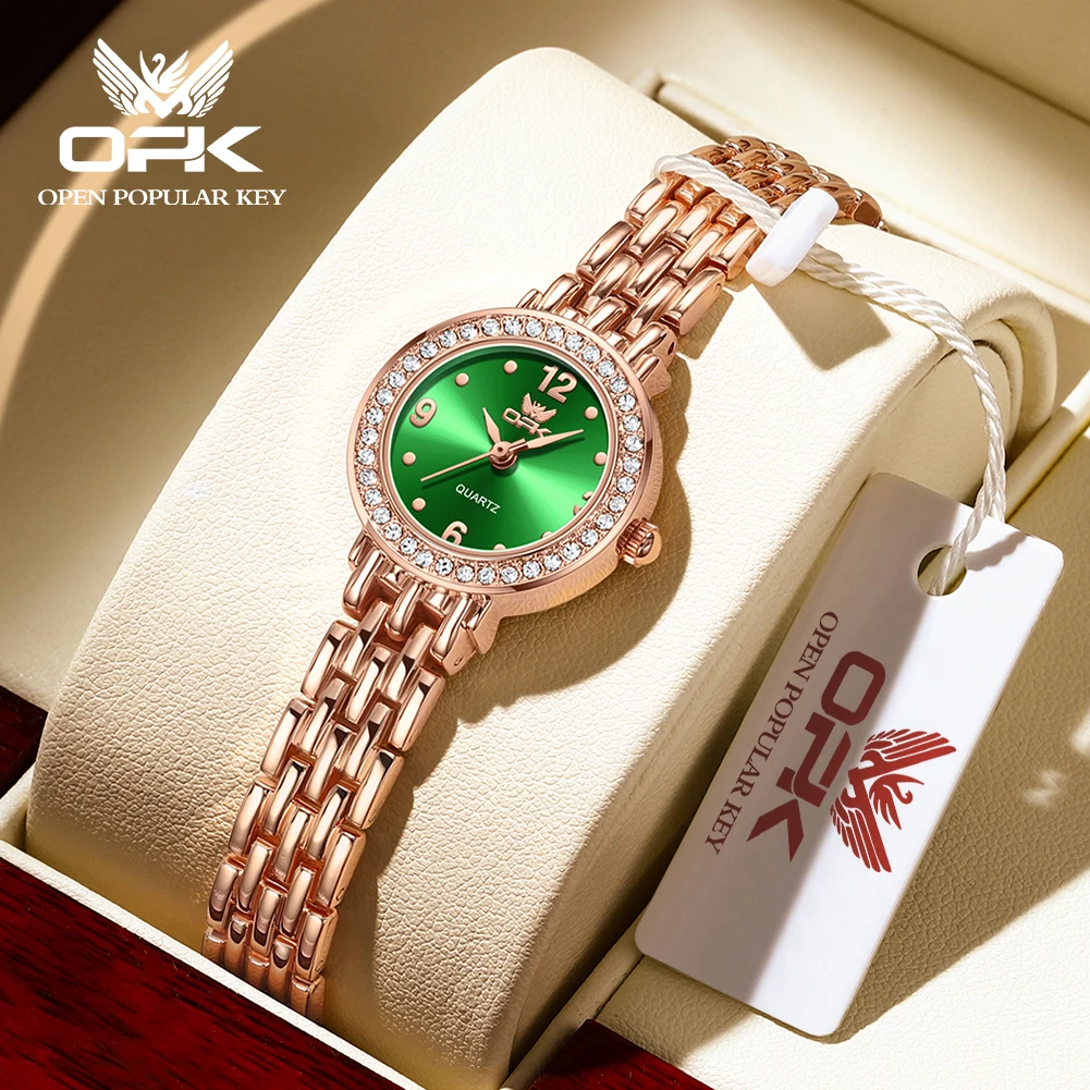 

OPK 6009 Quartz Watch For women Waterproof Stainless Steel Fashion Women's Watches Elegant Dress Ladies Wristwatch Reloj Mujer