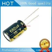 

20pcs/lot P33 680UF 680uf16V Low ESR/Impedance high frequency aluminum electrolytic capacitor size 8*12 16V 680uf 20%