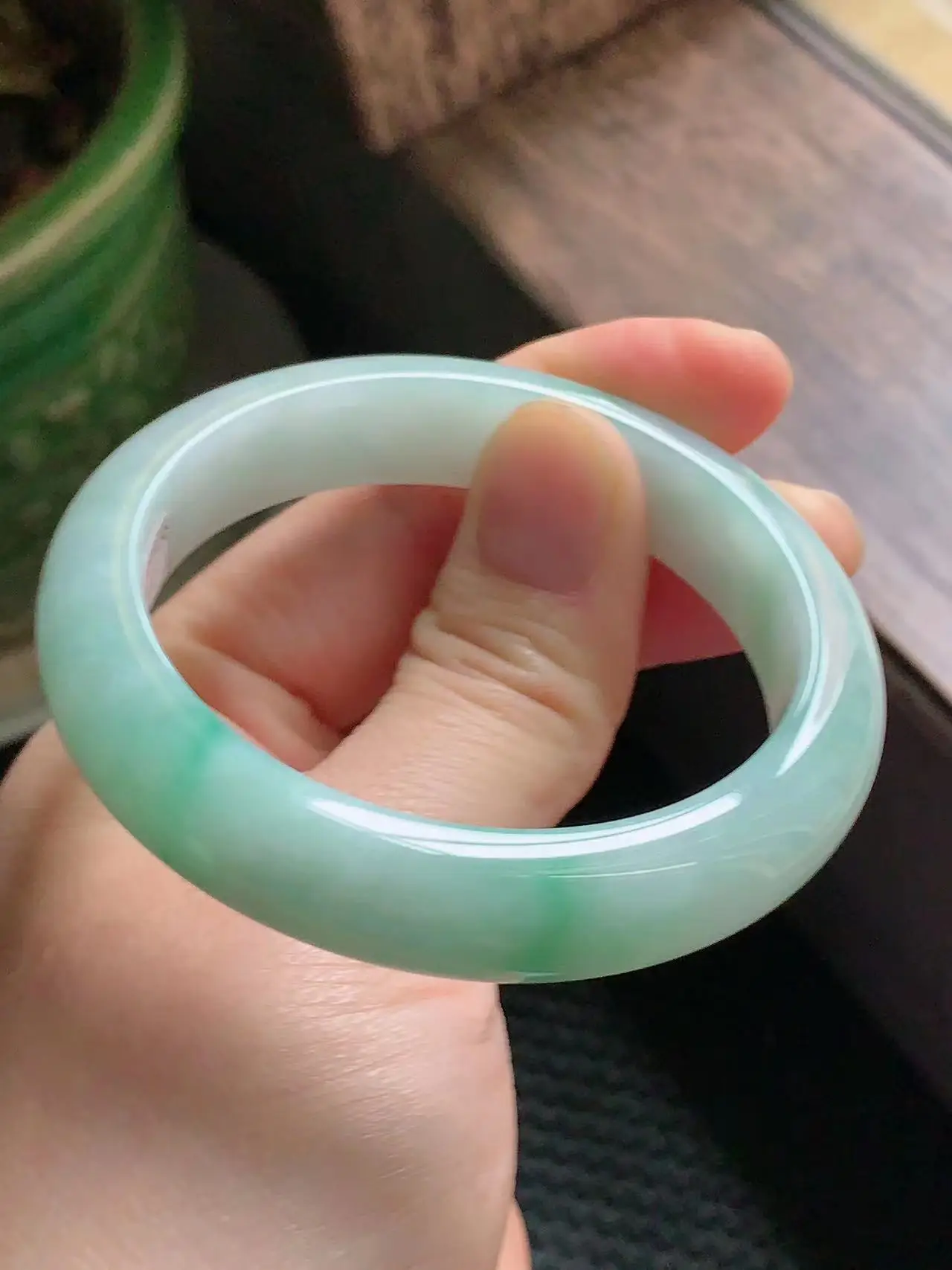 

Zheru Jewelry Natural Myanmar Jade 54mm-62mm bracelet exquisite princess bracelet send girlfriend send mom