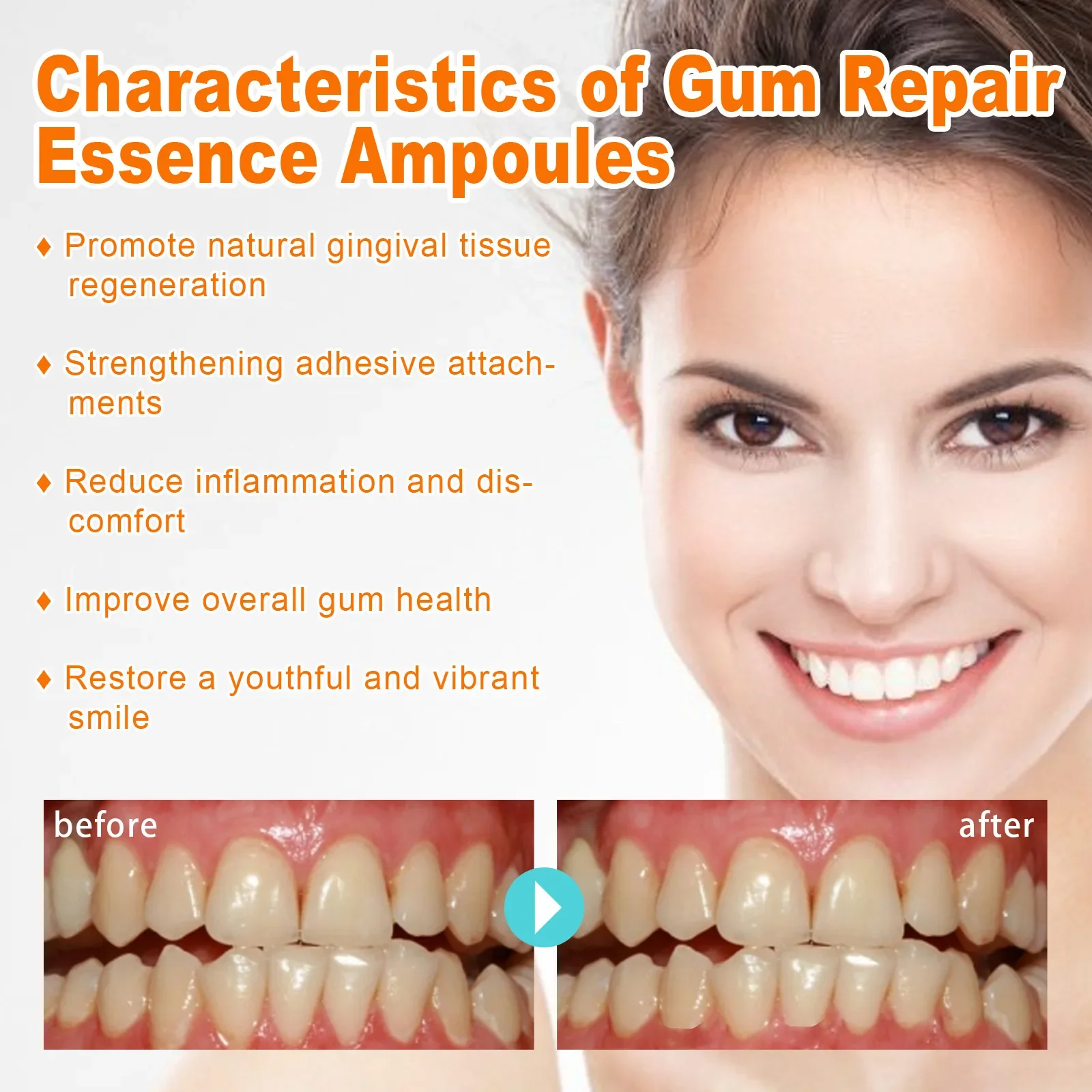 Tooth Gum Serum Repair Anti Gingival Atrophy Recession Inflammation Discomfort Disease Remove Stain Oral Whitening Teeth Essence teeth whitening strips,teeth whitening toothpaste,teeth whitening powder,teeth whitening kit,teeth whitening gel