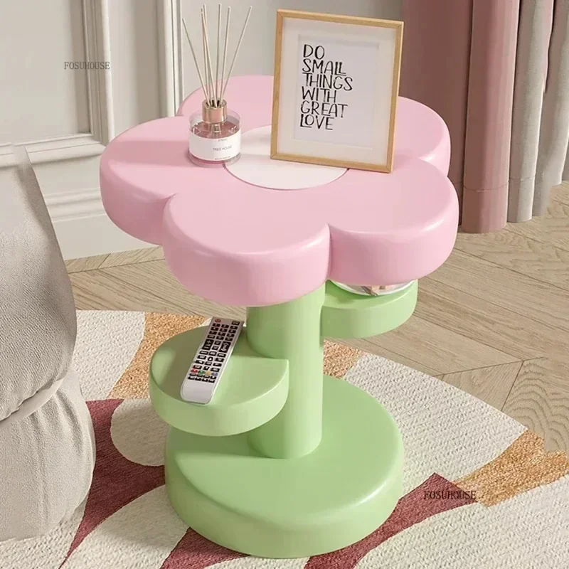 Modern Living Room Cute Pretty Bed Side Table Creative Cafe Bedroom Night Stands Library Bedside Table Bedroom Furniture H