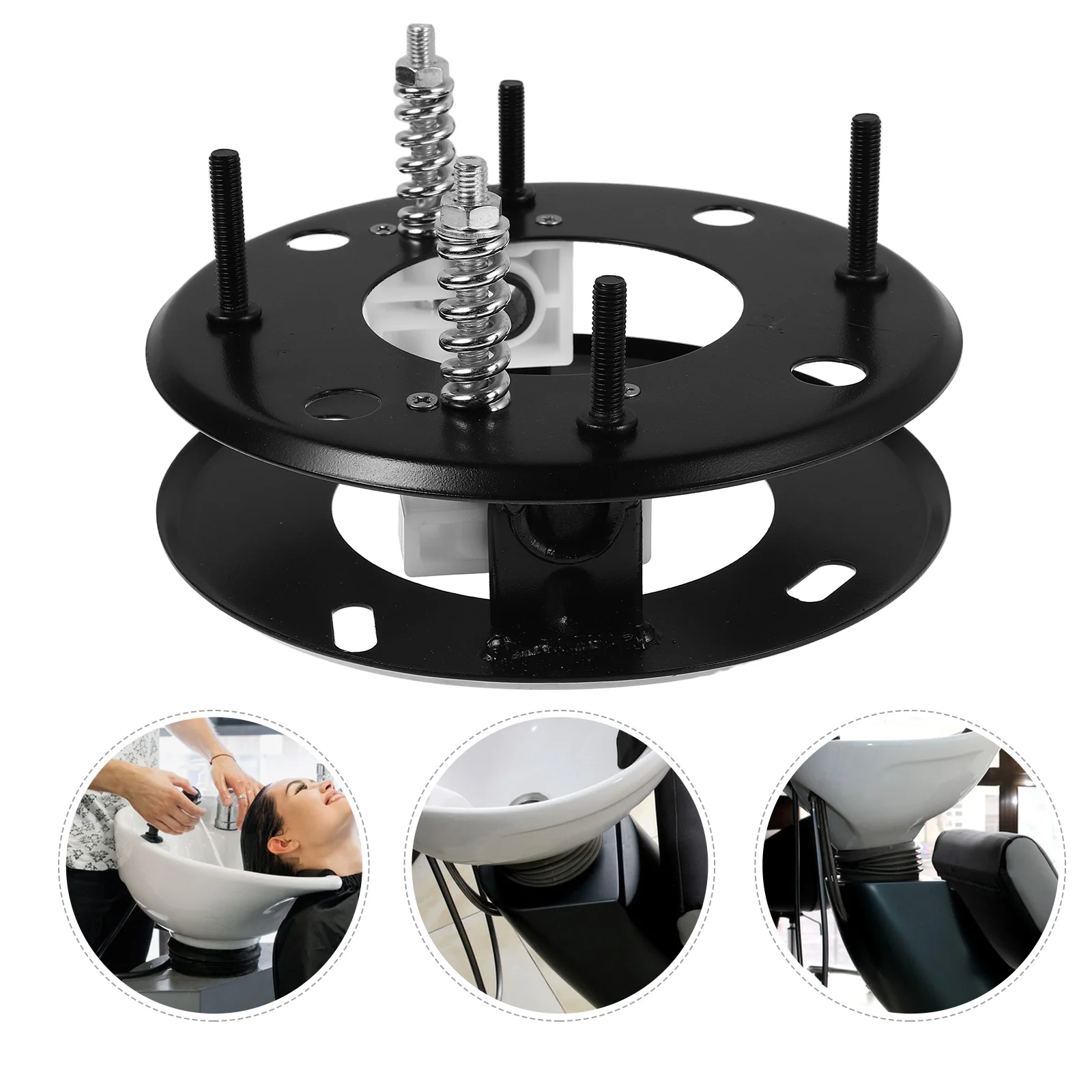 Bed Tilting Mechanism Ceramic Bowl Adjustable Height Easy Installation Sturdy Stable Enhanced Comfort Various Positions Shampoo