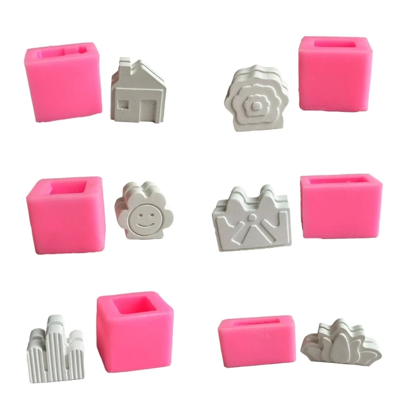 

E0BF Flexible Silicone Mold Resin Card Holder Moulds Card Display Stand Mould