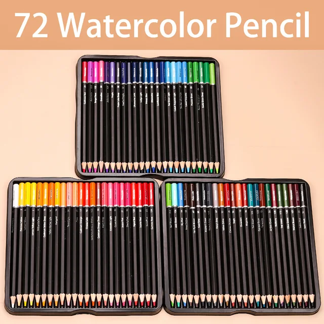 Castle Art Supplies Gold Standard 72 Coloring Pencils Zipper Set