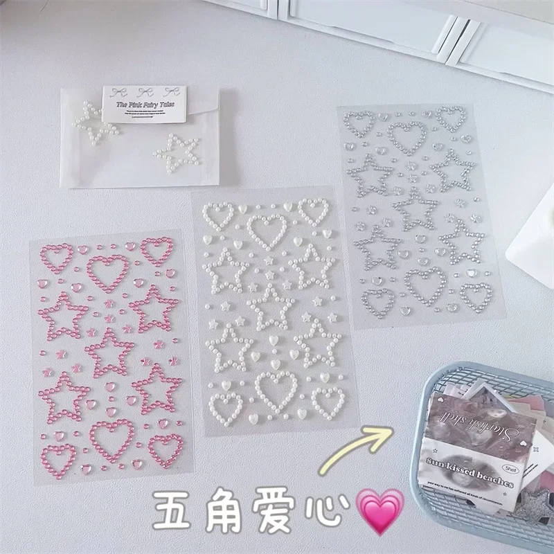 New Princess Style Children's Costume, Crystal Sticker, Five-pointed Star Shining Stage Makeup, Diamond Makeup Performance