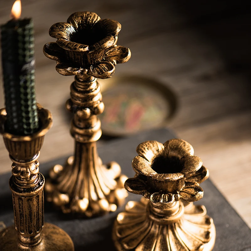 Antique Vintage Brass Chamberstick Bedside Candle Holder H P