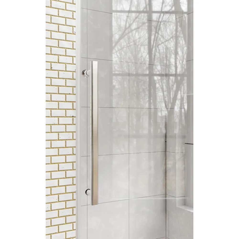 Shower Door, 56-60 in. W × 76 in. H, Frameless Glass, Clear Tempered Glass, Sliding Showers Doors, Bathroom Shower Door 5
