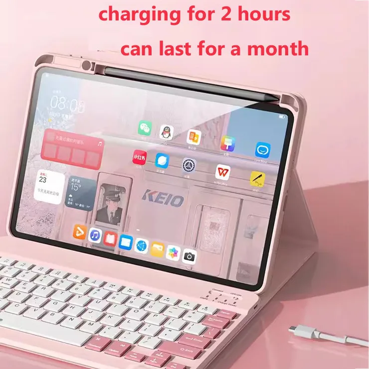 Magnetic Detachable Keyboard Case with Cover