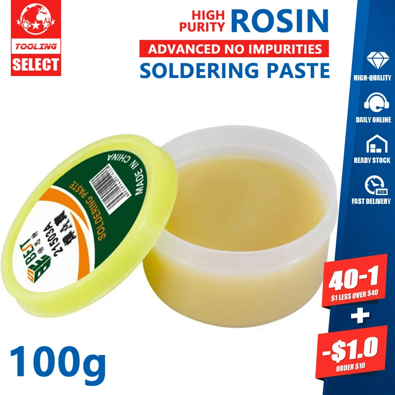 100g Rosin Soldering Paste Solder Oil 21503A Advanced Mild Flux PCB IC